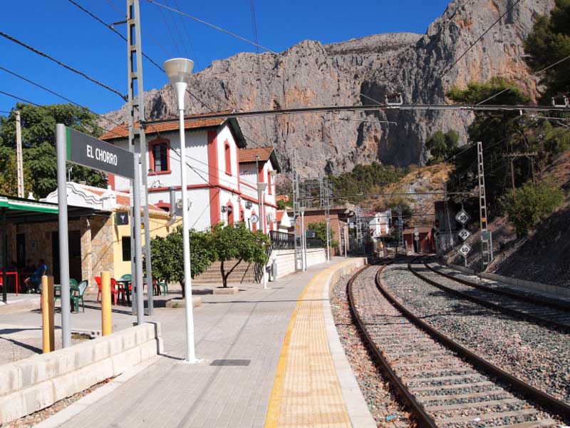 Estación de Tren de El Chorro en Málaga