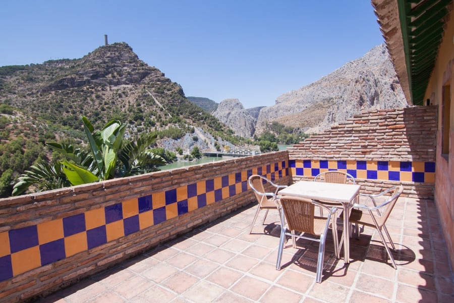 Terraza con vistas a La Garganta