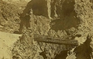 Puente de la fuente o de la Josefona en construcción