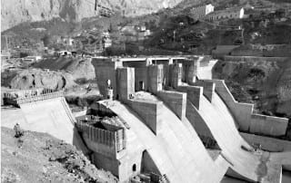 Construcción embalse de La Encantada