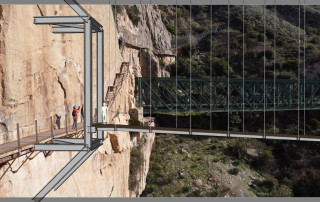 Nuevo puente colgante el chorro